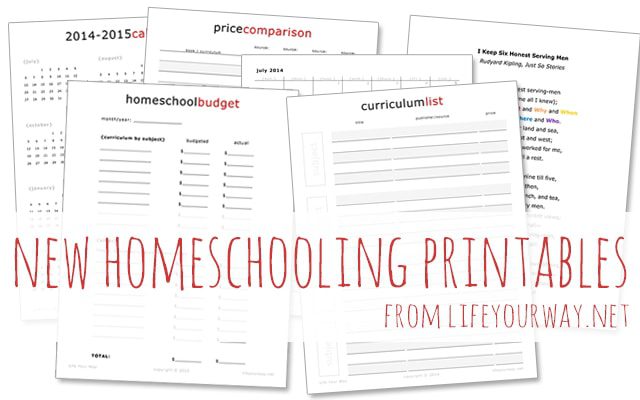 Plan the Upcoming Homeschool Year with These FREE ...