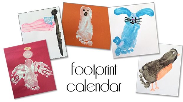 Footprint Calendar for Christmas Gifts