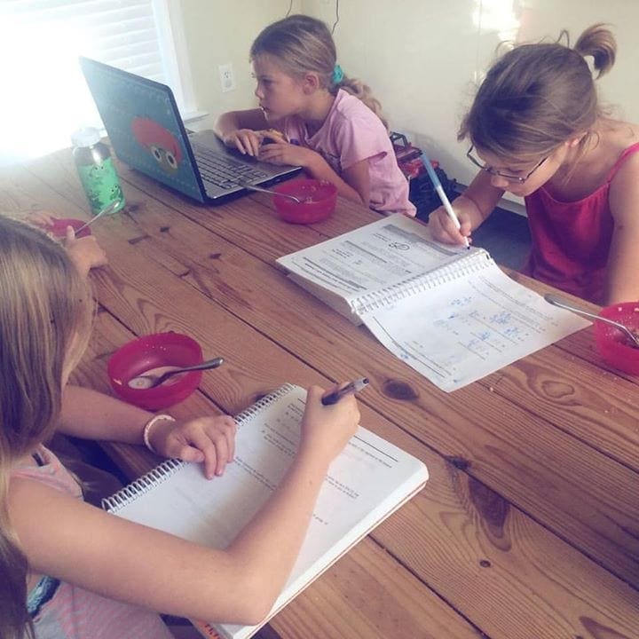 The hardest part of my homeschool year...homeschooling while working full time at home