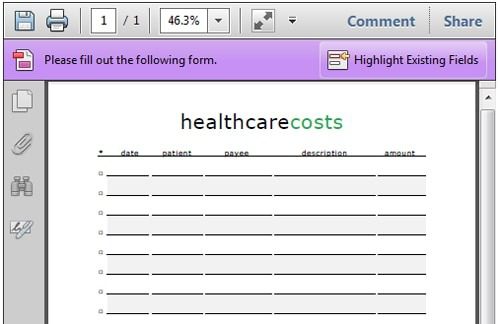 tracking healthcare costs