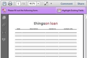 Read more about the article Keep Track of Items You Loan Out