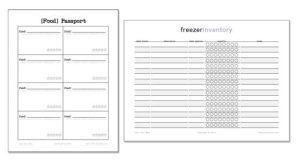 Read more about the article Free Printables: Freezer Inventory and Food Passport