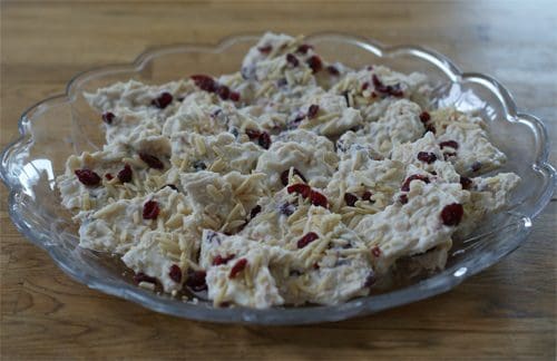 cranberry crunch bark