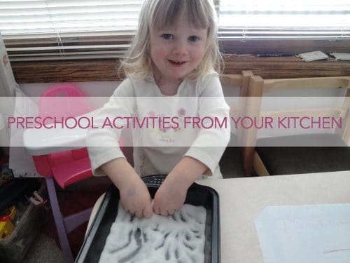 preschool activities with repurposed items