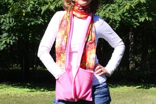 Fleece wrap hot sale with pockets