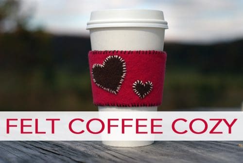 You are currently viewing 101 Days of Christmas: Felt Coffee Cozy