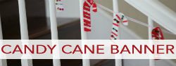 Read more about the article 101 Days of Christmas: Fabric Scrap Candy Cane Banner