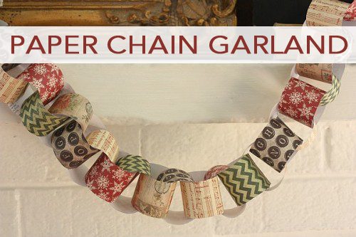 how to make paper chains and garlands