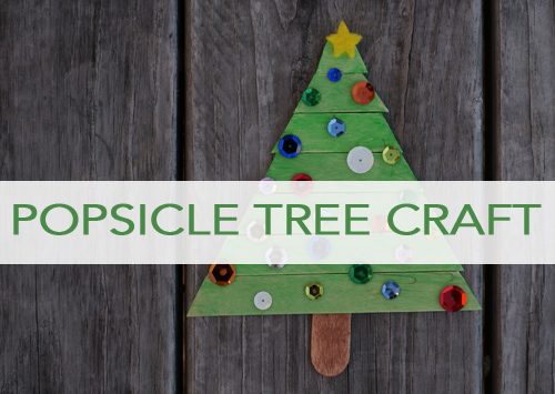 Popsicle Stick Christmas Tree