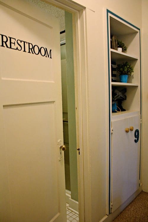 make sure your guests can find the restroom