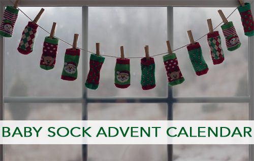 You are currently viewing 101 Days of Christmas: Baby Sock Advent Calendar