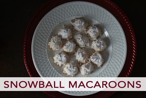 Snowball Macaroons