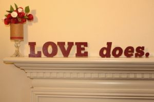 Make a Statement with DIY Mantel Words