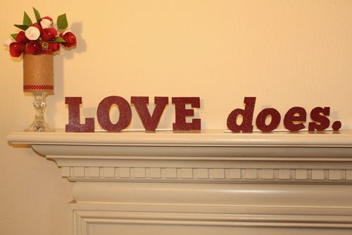 how to make words for your mantel
