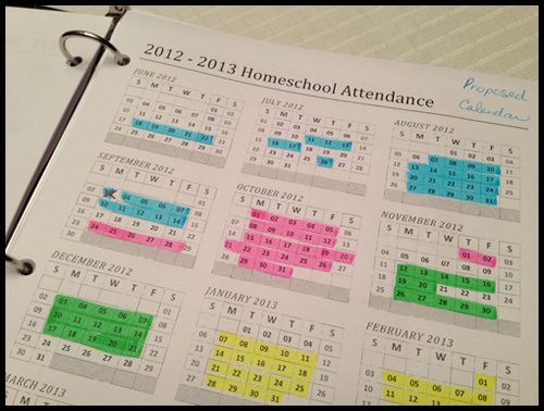 You are currently viewing Planning a Homeschool Calendar with Six Week Terms