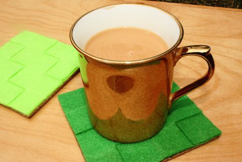 You are currently viewing Add a Touch of Green to Your Decor with DIY Woven Felt Coasters
