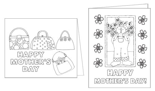 You are currently viewing Printable Color-Me Mother’s Day Cards