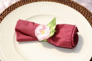 Read more about the article DIY Satin Flower and Grosgrain Ribbon Napkin Rings