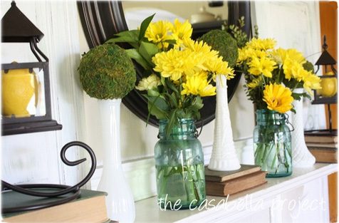 flowers give a seasonal look to your home decor
