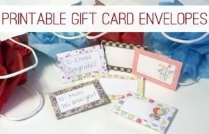 FREE Printable Gift Card Envelopes at lifeyourway.net