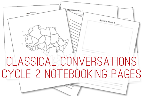 Classical Conversations Cycle 2 Notebooking Printables | Life Your Way