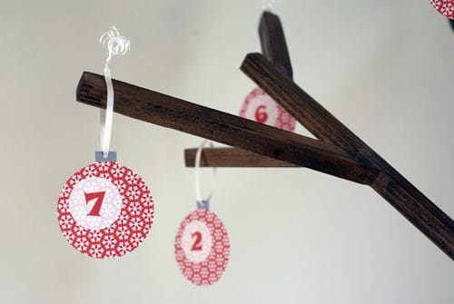 Printable Advent Calendar Ornaments {101 Days of Christmas at lifeyourway.net}