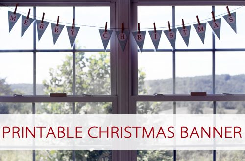 You are currently viewing 101 Days of Christmas: Printable “Merry Christmas” Banner