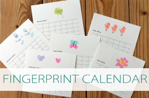 Fingerprint Calendar Printable + Ideas {101 Days of Christmas at lifeyourway.net}