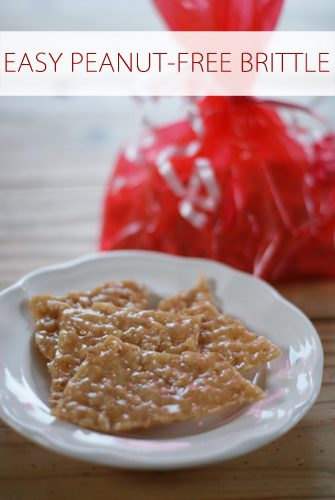 Easy Peanut-Free Brittle {101 Days of Christmas at lifeyourway.net}