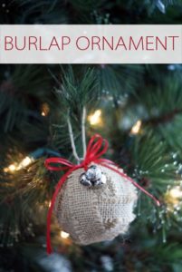 Read more about the article 101 Days of Christmas: Burlap Ornament
