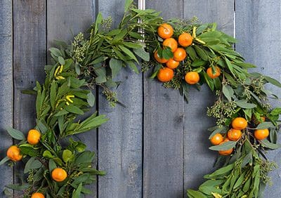 Winter Citrus Wreath {DIY Wreath Roundup at lifeyourway.net}