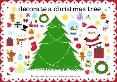 Decorate the Christmas Tree {Printables for Kids Roundup at lifeyourway.net}