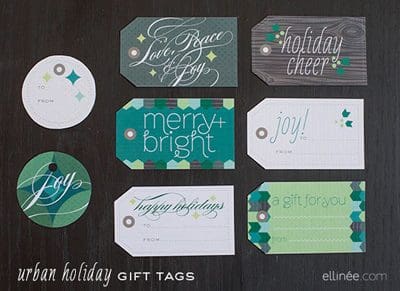 {Printable Christmas Tags Roundup at lifeyourway.net}