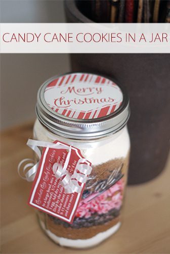 Candy Cane Cookies in a Jar {101 Days of Christmas at lifeyourway.net}