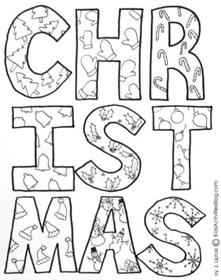 Christmas Coloring Pages {Printables for Kids Roundup at lifeyourway.net}