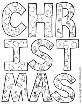 Christmas Coloring Pages {Printables for Kids Roundup at lifeyourway.net}