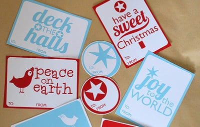 {Printable Christmas Tags Roundup at lifeyourway.net}