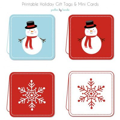 {Printable Christmas Tags Roundup at lifeyourway.net}