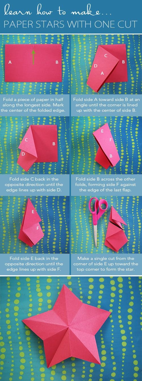 How to Make a Paper Star - One Little Project