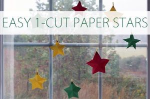 Read more about the article 101 Days of Christmas: Easy 1-Cut Paper Stars