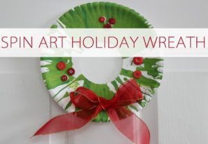 Read more about the article 101 Days of Christmas: Spin Art Holiday Wreath