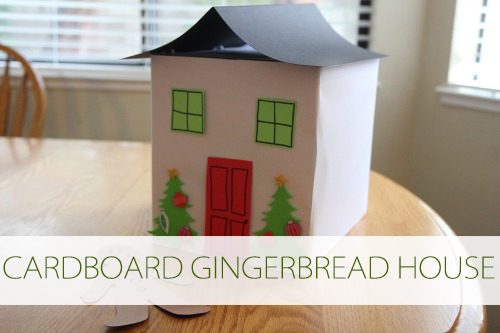 101 Days of Christmas: Create a Cardboard Box Gingerbread House at lifeyourway.net