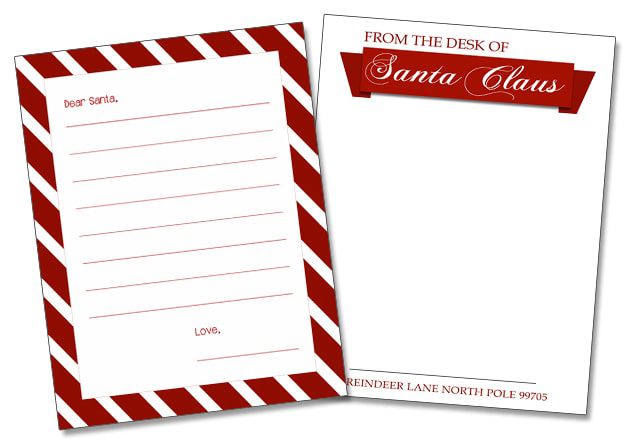 Printable Santa Letter Templates