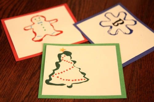 101 Days of Christmas: Cookie Cutter Painted Gift Tags at lifeyourway.net