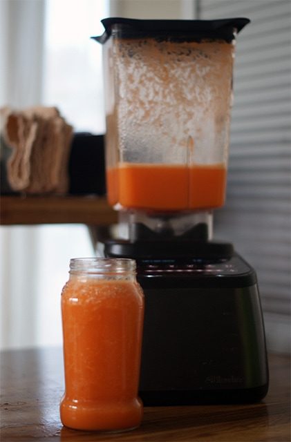 Carrot Juice in the Blendtec