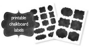 Read more about the article Free Printable Chalkboard Labels