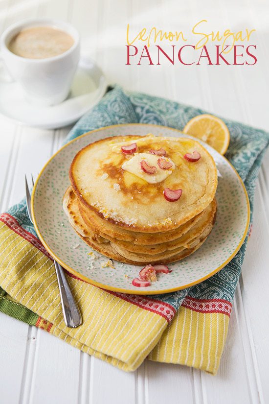 Lemon Sugar Pancakes #recipe via LifeYourWay.net