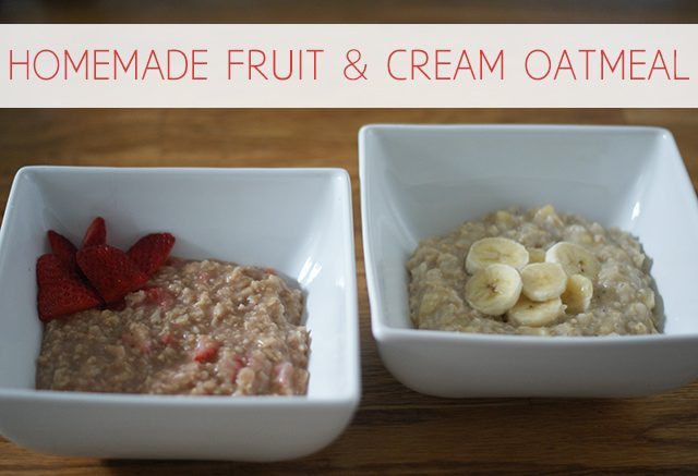 You are currently viewing Easy Homemade Fruit & “Cream” Oatmeal