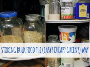 Read more about the article Storing bulk food the (easy? cheap? green?) way
