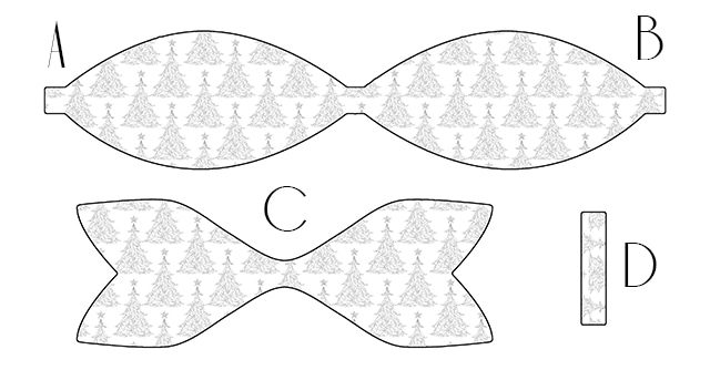 Printable Christmas Bows